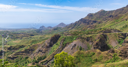 Lush Volcanic Highlands and Valleys of Santiago Island, Cape Verde