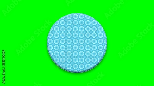 Wallpaper Mural Abstract Blue Circle Pattern on Green Screen Background for Modern Digital Content. Torontodigital.ca