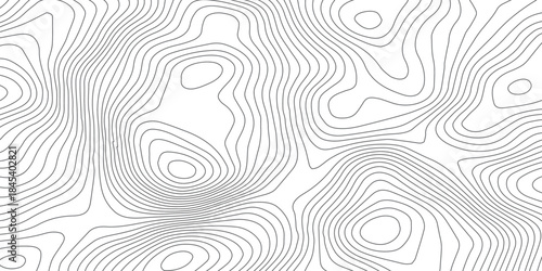 Seamless abstract elevation map pattern with minimalist contour lines in soft monochrome gray, evoking natural terrain and organic flow for contemporary design and branding use

