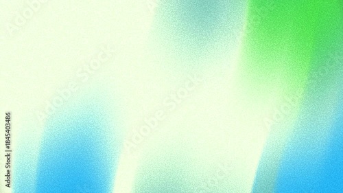 A soft, grainy abstract background with a smooth gradient of white, light green, and blue hues.