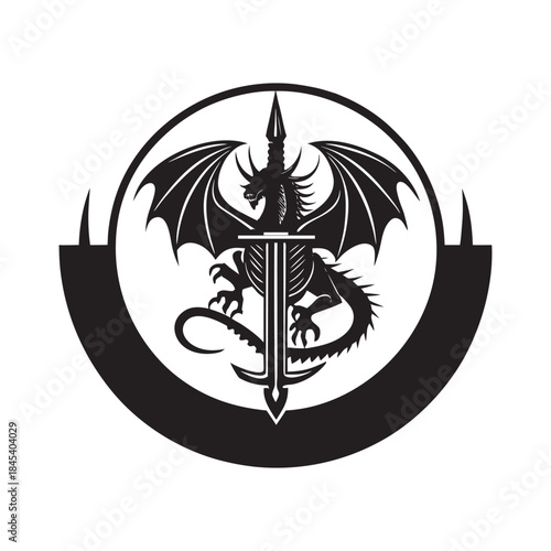 Draco Noctis Sigillum Night Emblem Design