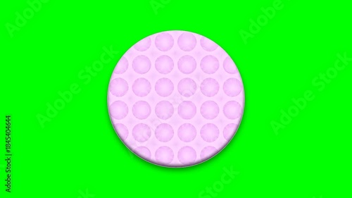 Wallpaper Mural Pink Golf Ball on Green Screen Background for Sports and Recreation. Torontodigital.ca
