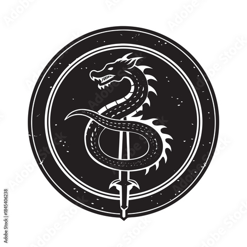 Embossed Wax Dragon Royal Seal Design