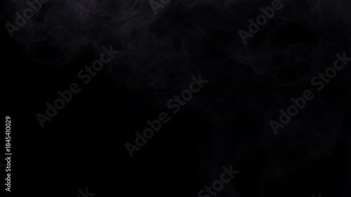 Right-aligned drifting purple smoke on black background with soft animation
