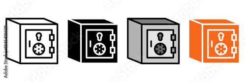 Icon Set Multiple Style Collection. Shield, Lock, Firewall, Safe, Badge, Guard, Fortress, Armor, Umbrella, Hand, Eye, Fingerprint, Lockbox, Vault, Safety Vest, Security Camera, Barrier, Medical Shield