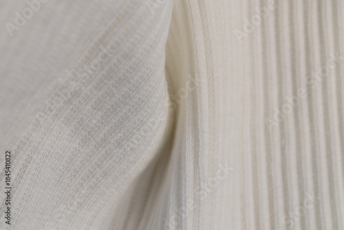 Wallpaper Mural Macro Texture of Ribbed Knit Fabric. Cloud Dancer 11-4201. Torontodigital.ca