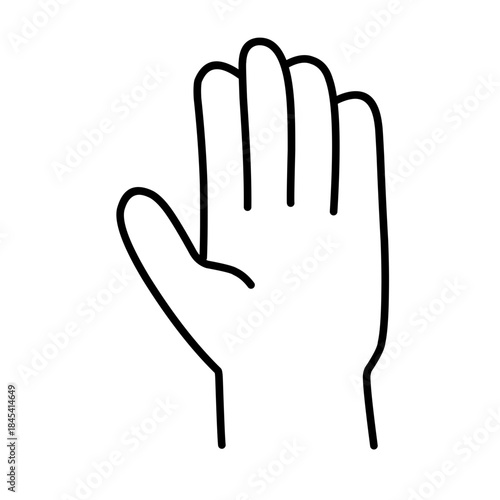 Hand gesture icon vector