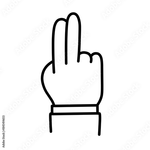 Hand gesture icon vector