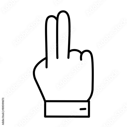 Hand gesture icon vector