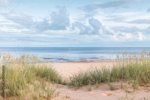 Fototapeta Naklejka Na Ścianę i Meble -  Stunning coastal view of the Gulf of Finland.