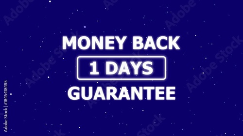 Wallpaper Mural Futuristic Glowing Blue Neon Light 1 days  Money Back Guarantee  Text Reveal With Floor Reflection cc Ball The Falling Snow On blue Background.1 Days Money Back Guarantee Futuristic Neon Text . Torontodigital.ca