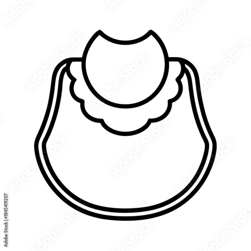 vector clip art baby bib set for web and graphic design