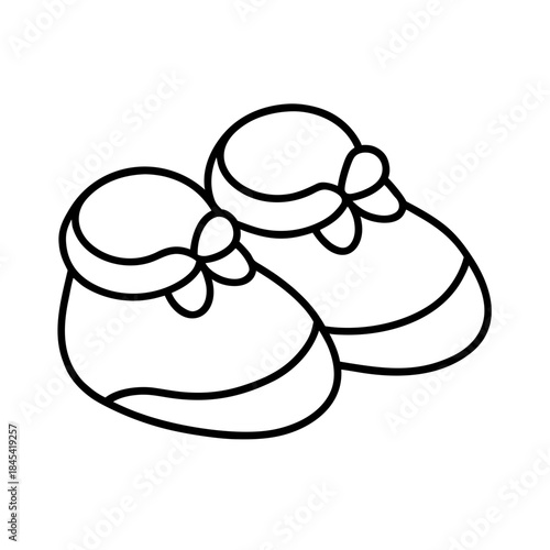 vector clip art baby booties for web and graphic design