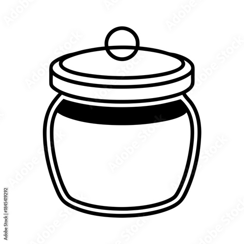 vector clip art baby food jar for web and graphic design