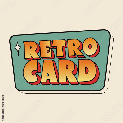 A retro greeting card with faded pastels, bold typography, playful illustrations, and a nostalgic charm that recalls mid-century joy and handwritten warmth.
