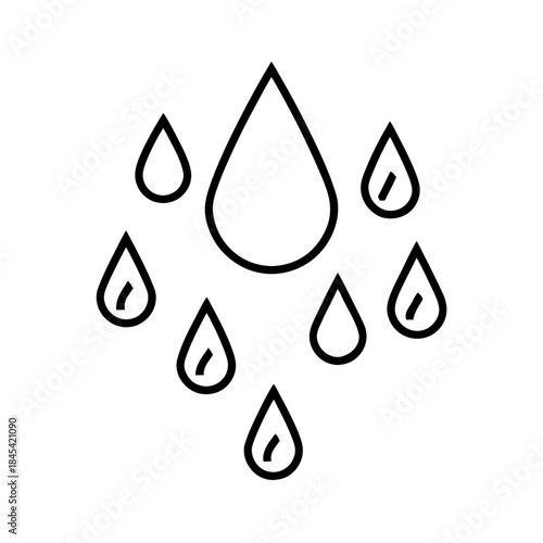 vector clip art drizzle icon on white background for web and graphic design