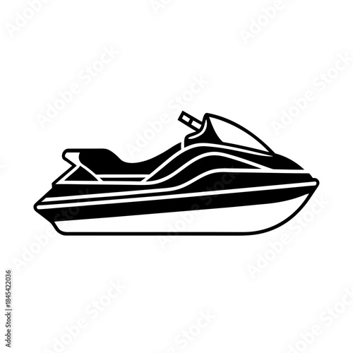 vector clip art jet ski for web and graphic design