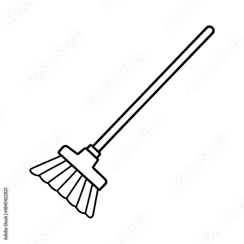 vector clip art mop on white background for web and graphic design