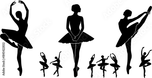 Ballerina silhouette, Ballerina silhouettes, Ballerina, Ballerina vector