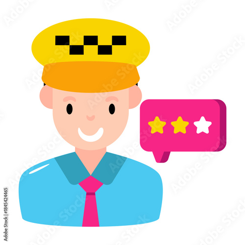 Premium download icon of taxi driver 