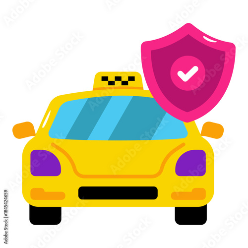 A unique design icon of secure travel 