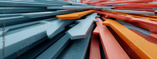 Abstract Logistics Direction Arrows
