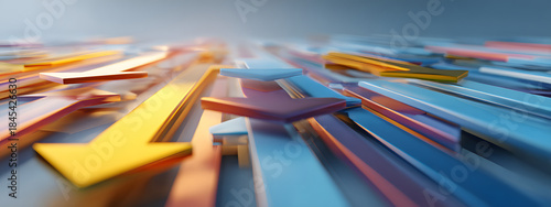 Abstract Logistics Direction Arrows