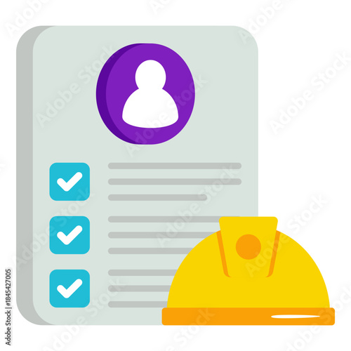 Premium download icon of labor list