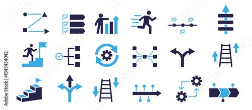 Vector step silhouette icon .step Solid vector icon symbol