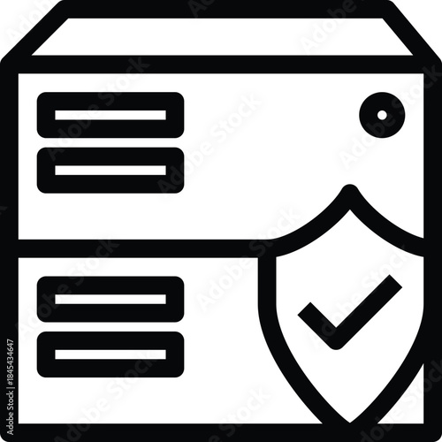 Secure Server Data Protection Icon