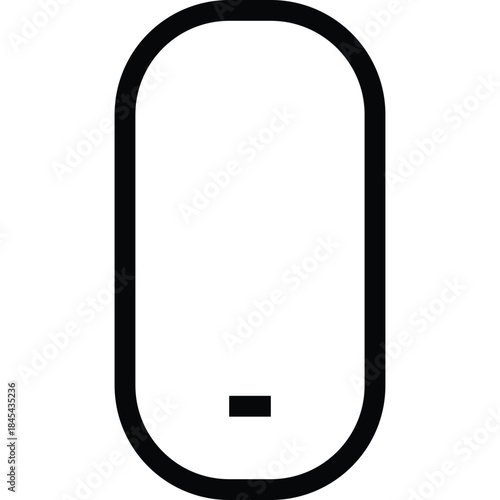 Minimalist Computer Mouse or Wireless Device Icon
