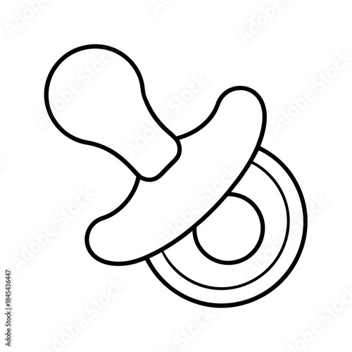 vector clip art pacifier for web and graphic design