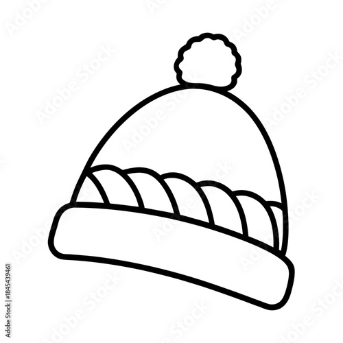 vector clip art winter hat for web and graphic design