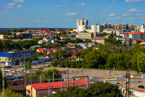 Panoramic view of the city of Lutsk from the upper platform of Lubart’s central tower
