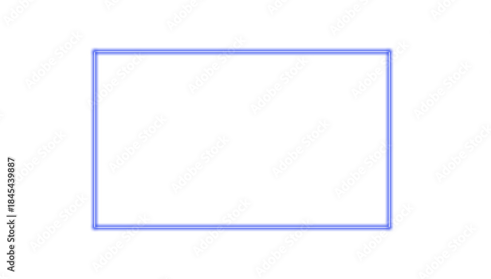 Fototapeta premium Blue Rounded Rectangle Frame Minimal Background