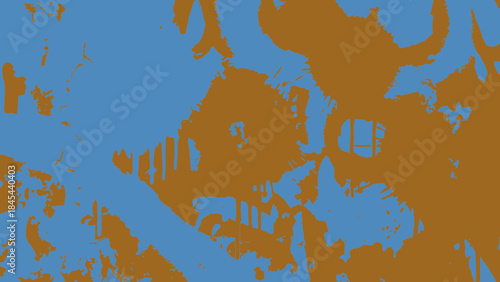 Blue Brown Grunge Abstract Paint Splatter Texture Background
