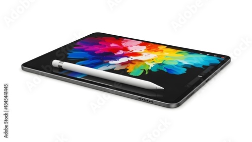 Wallpaper Mural Modern tablet with stylus and colorful screen Torontodigital.ca