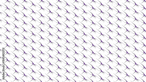 Abstract Repeating Purple Spiky Pattern Design