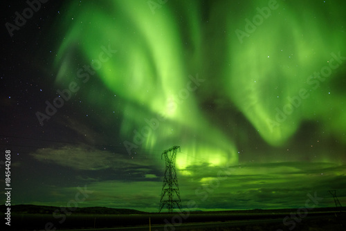 Views of the northern lights in Iceland