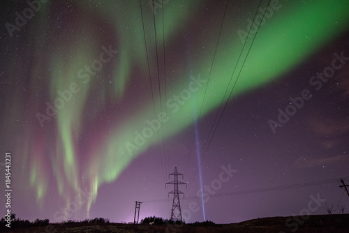 Views of the northern lights in Iceland