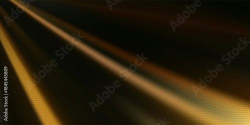 Golden Light Trails Across Dark Background Create Abstract Motion, Warmth, and Modern Energy