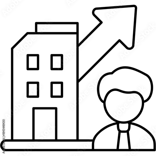 Line Art Company Career Icon