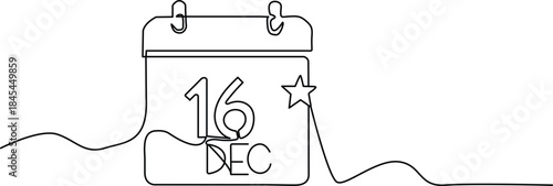 Bangladesh's Victory Day continue liner art vector design