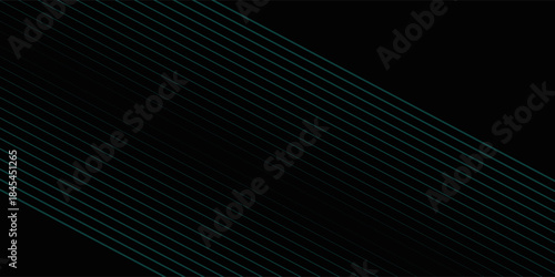 abstract black background with diagonal lines, cyan color