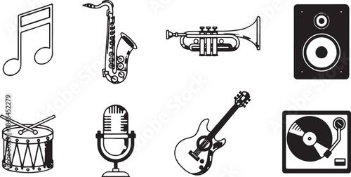 Musical instruments and audio equipment collection