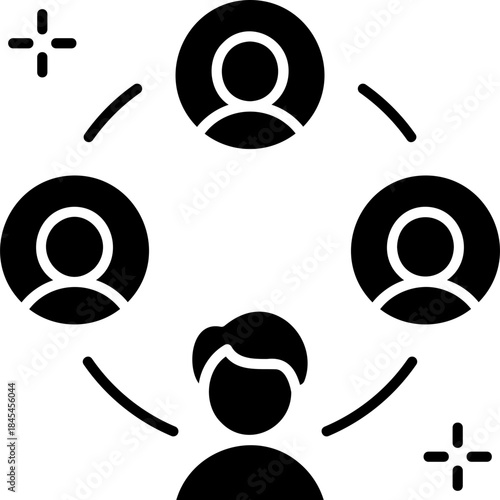 Glyph Solid Talent Pool Icon