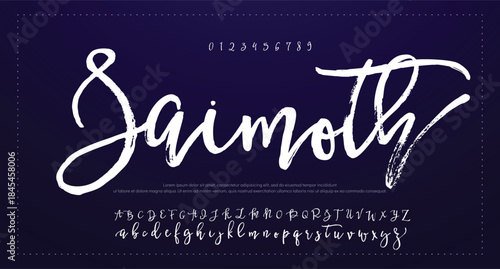 Signature script lettering font 