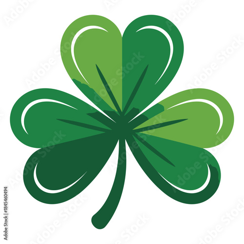 Lucky shamrock a green three leaf clover symbol of st patrick day irish heritage good fortune and traditional celebrations