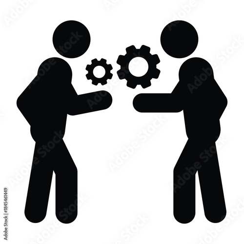 Problem solving icon – solution, process, workflow, business