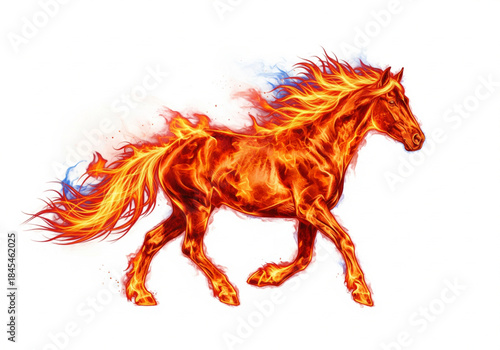 Fire horse vector illustration